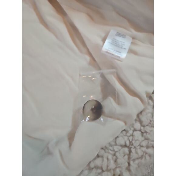 SALT WATER LUX WOMEN'S SHERPA BUTTON UP JACKET IVORY Medium NEW - Picture 9 of 10